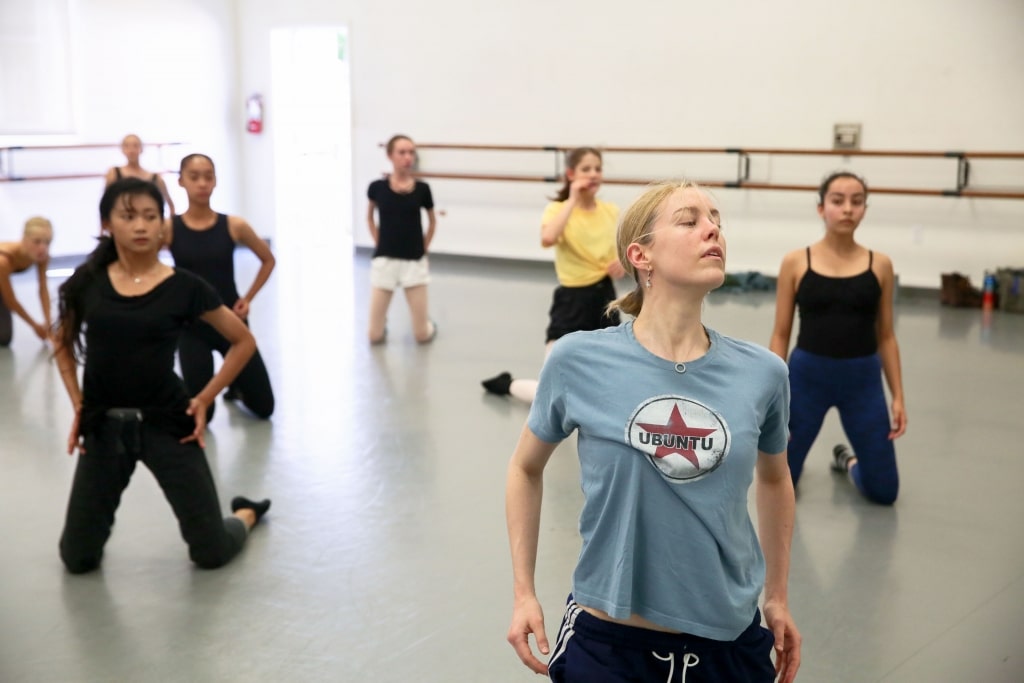 Choreographer Andi Schermoly with Festival Ballet Theatre corps de ballet